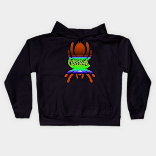 Tarantula Silhouette V136 (Horizontal) Kids Hoodie